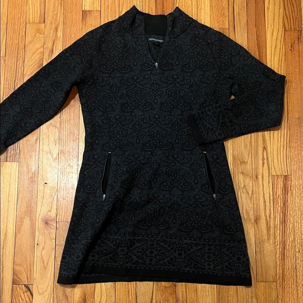 Cynthia Rowley Black Sweater Dress